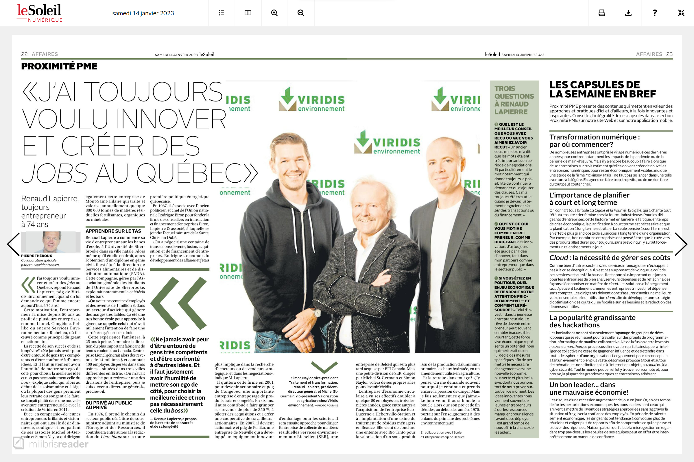 Renaud Lapierre - Viridis environnement